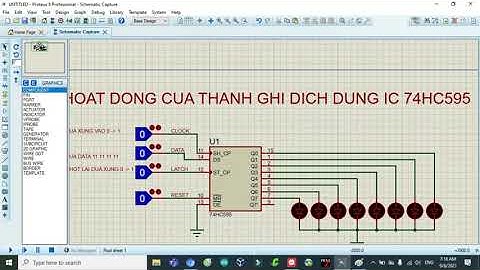 HOẠT ĐỘNG CỦA THANH GHI DỊCH DÙNG IC 74HC595
