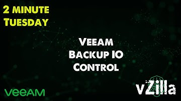 #2MinTuesday - Veeam Backup IO Control