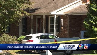 Davidson County man charged with killing wife, son appears in court