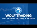 Tuesday Morning Live Trading Futures/Options (Wolf Trading)