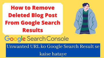 How to Remove a URL from Google Search Result || Remove URL from Google Search Console