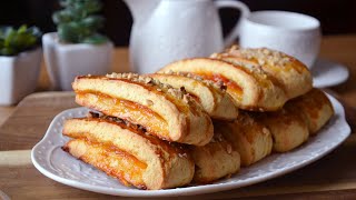 Very tasty cookies with apricot jam! Easy and fast recipe!