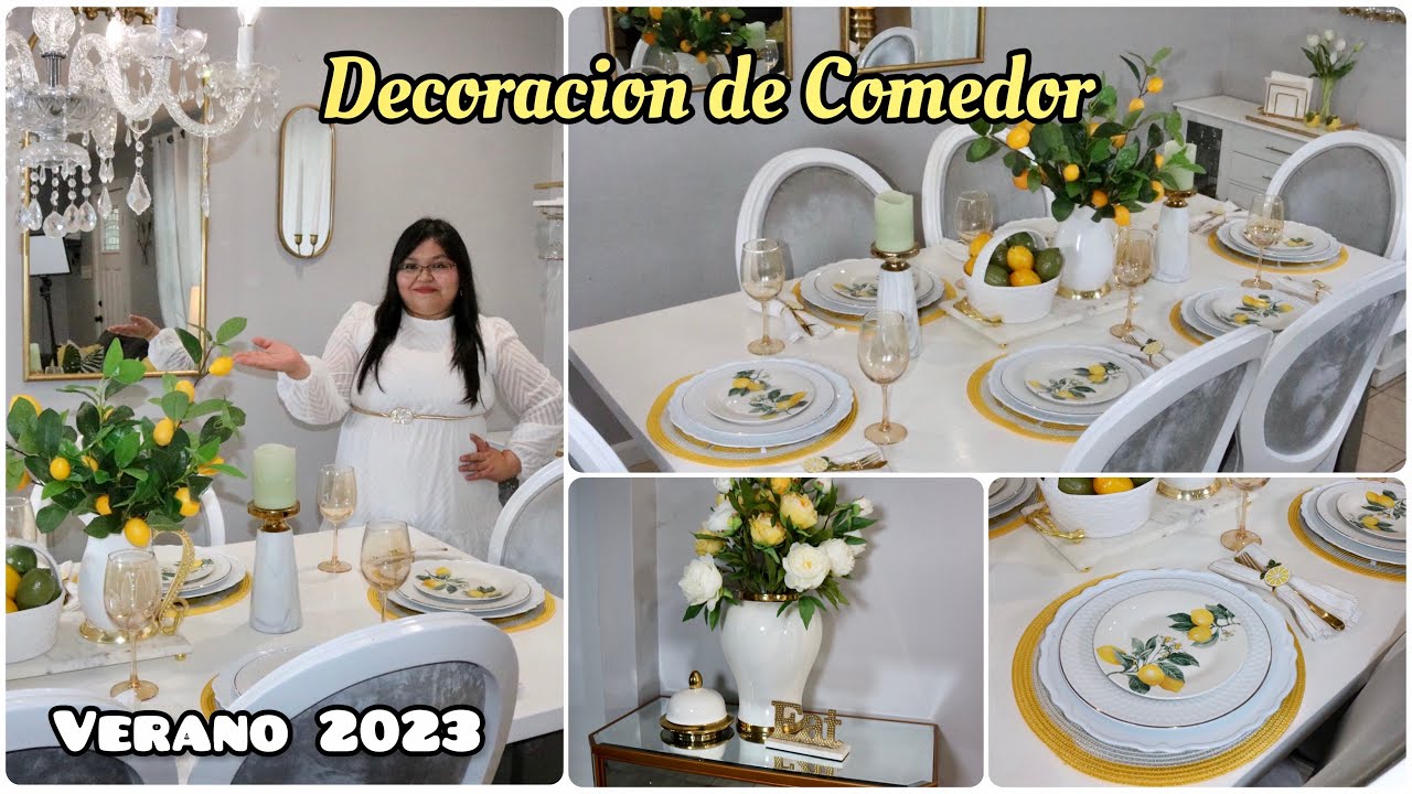 Ideas para decorar tu Comedor con Limones🍋2023