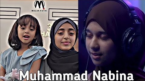 Muhammad Nabina Malak Fathi & Ayisha Abdul Basith | 2 girls voice | #malakfathi