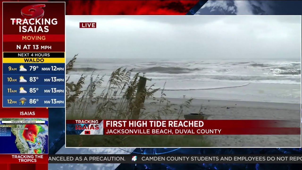 First high tide in Jacksonville Beach could cause some minor flooding