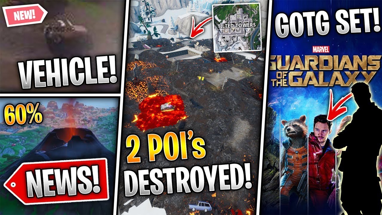 POI's Destroyed, New Vehicle, Guardians Of The Galaxy SKINS, 3rd Rune ...