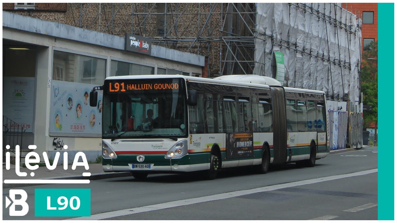 🇫🇷 ⸱ [HD] Lille - Liane 90 - Irisbus Citelis 18 n°074037 - Ilevia