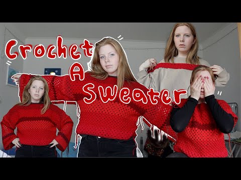 Crochet a sweater with me + a yap sesh🫡✨