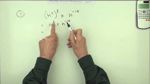 2016 Nat 5 Mathematics  paper 2 number 10