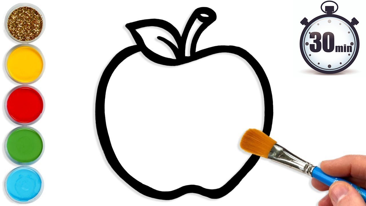 Fun Apple, Ice Cream & House Drawing | Kids & Toddlers Painting Adventure ✏️