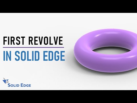 FIRST REVOLVE IN SOLID EDGE || SOLID EDGE TUTORIAL FOR BEGINNERS || SOLID EDGE COURSE || PART-3