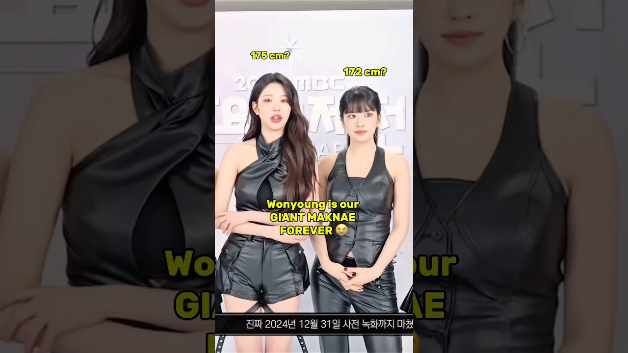 IVE Wonyoung and Yujin are so tall🤩 