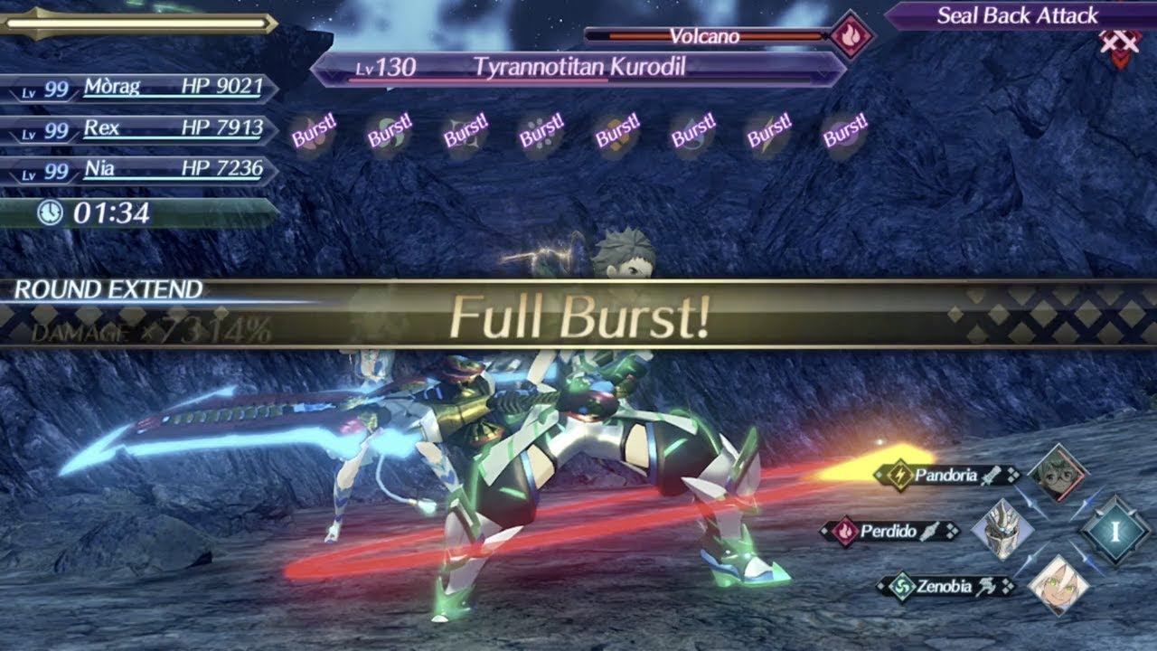 Xenoblade Chronicles 2 1.5 - One Round Full Burst - Example