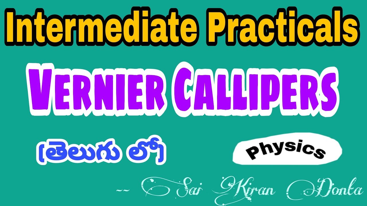 Vernier Callipers Least Count Intermediate Practicals Clear