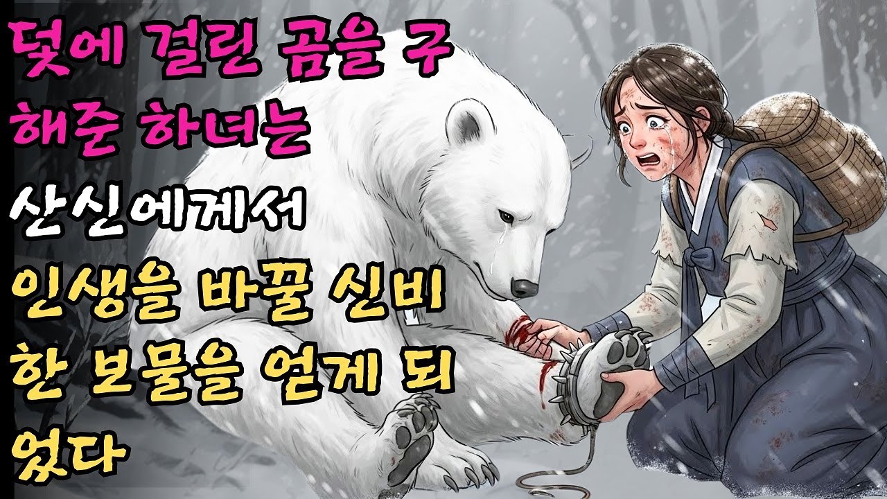 덫에 걸린 곰을 구해준 하녀는 산신에게서 인생을 바꿀 신비한 보물을 얻게 되었다 #야담 #민담 #전설 #설화