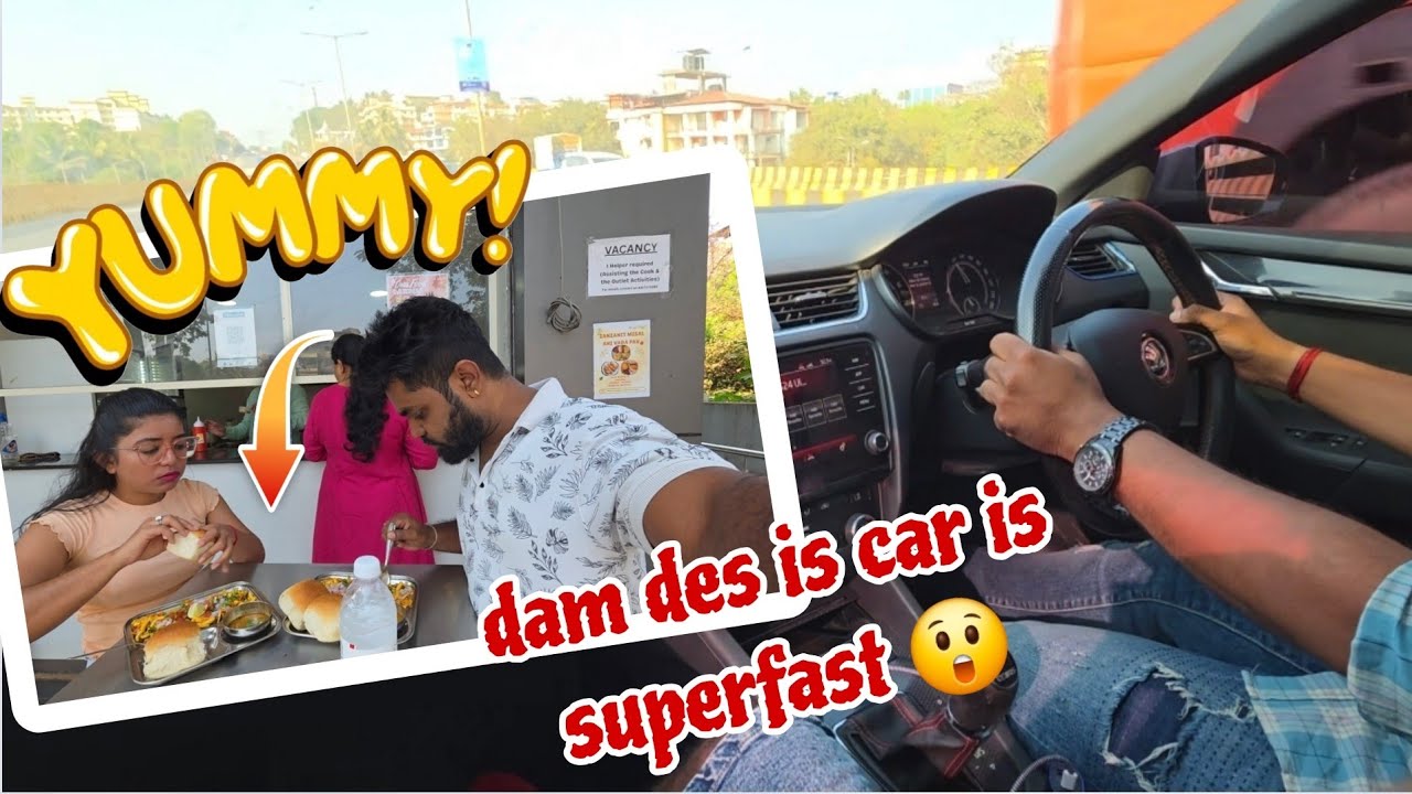 Ride in this fastest car totally amazed me 💥 / new food stall in north goa 