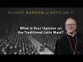 What Is Your Opinion on the Traditional Latin Mass? — Bishop Barron on Vatican II