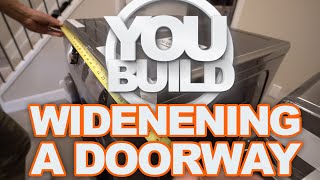 WIDENING A DOORWAY TO GET YOUR APPLIANCES IN | HOMEOWNER HACKS