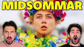 Easily scared man-babies freak out watching MIDSOMMAR