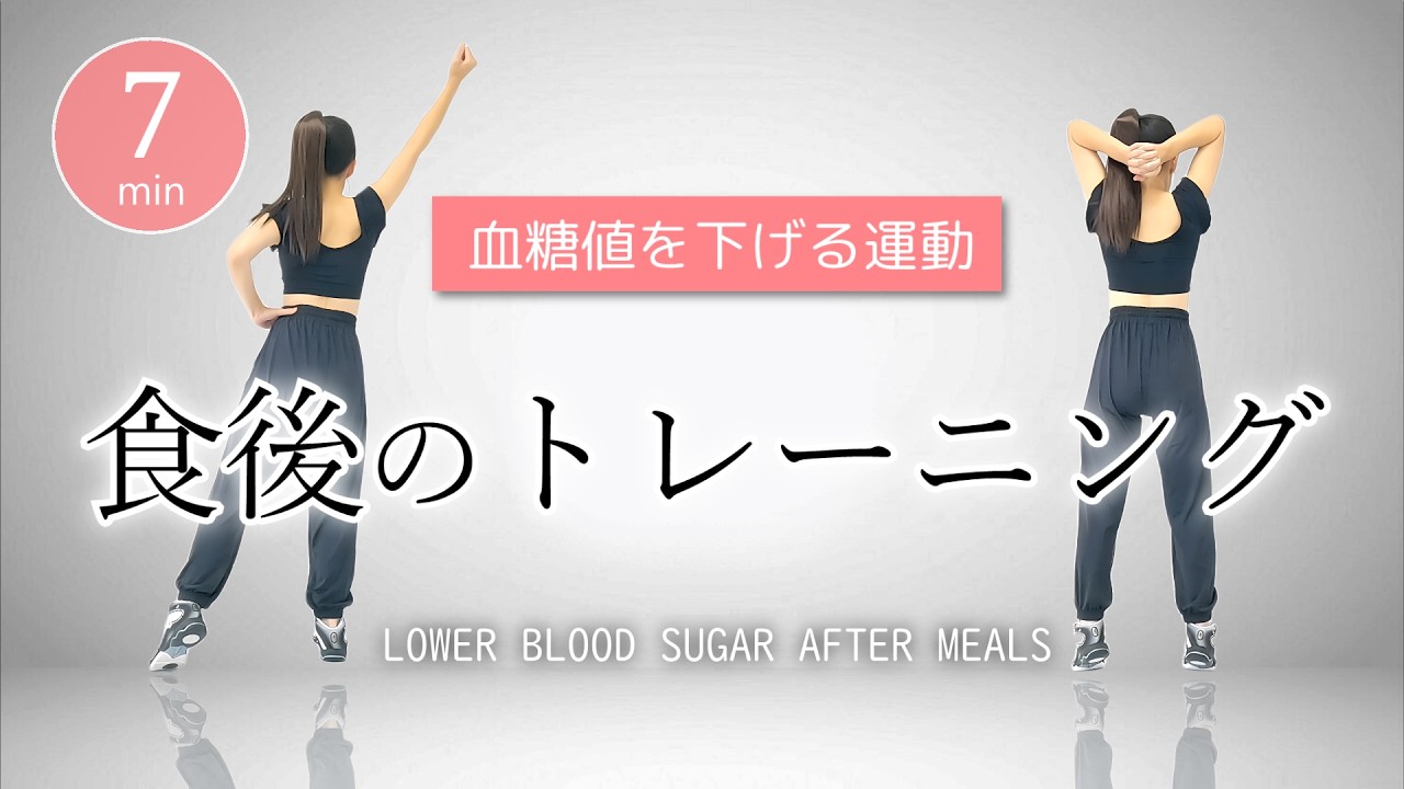 【食後に簡単】血糖値を下げる運動🍚立ったままできる全身トレーニング #459