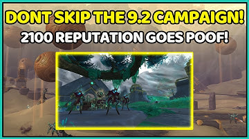 DONT SKIP THE 9.2 CAMPAIGN EARLY! GET 2100 REPUTATION INSTEAD! | Shadowlands Goldmaking
