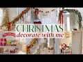 CHRISTMAS DECORATE WITH ME 🎄 Christmas decorating ideas &amp; traditional Christmas decorations 2023!