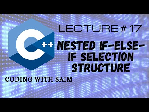 Nested If-Else-If Structure In C++ |C++ Tutorial For Beginner's # 17 |Coding With Saim