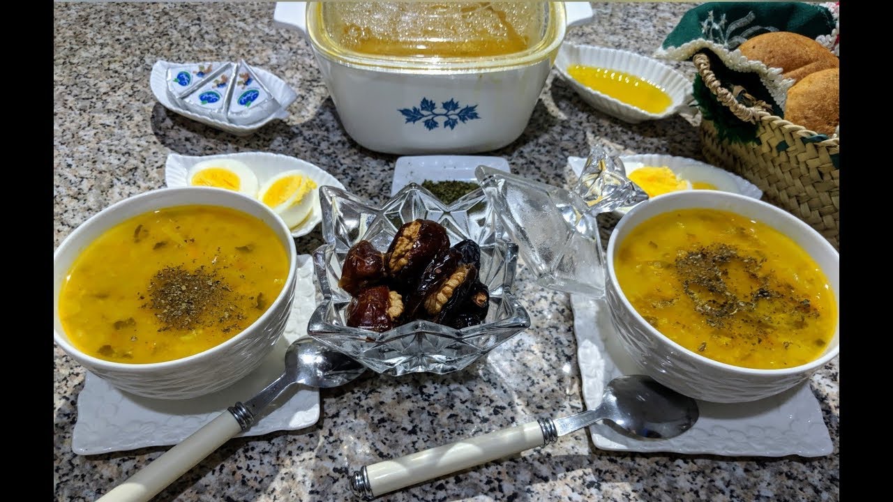 مريضة انا وليداتي😔حضرت حساء الشعير بالخضر لمقاومة نزلات البرد بطريقة سهلة ومميزة