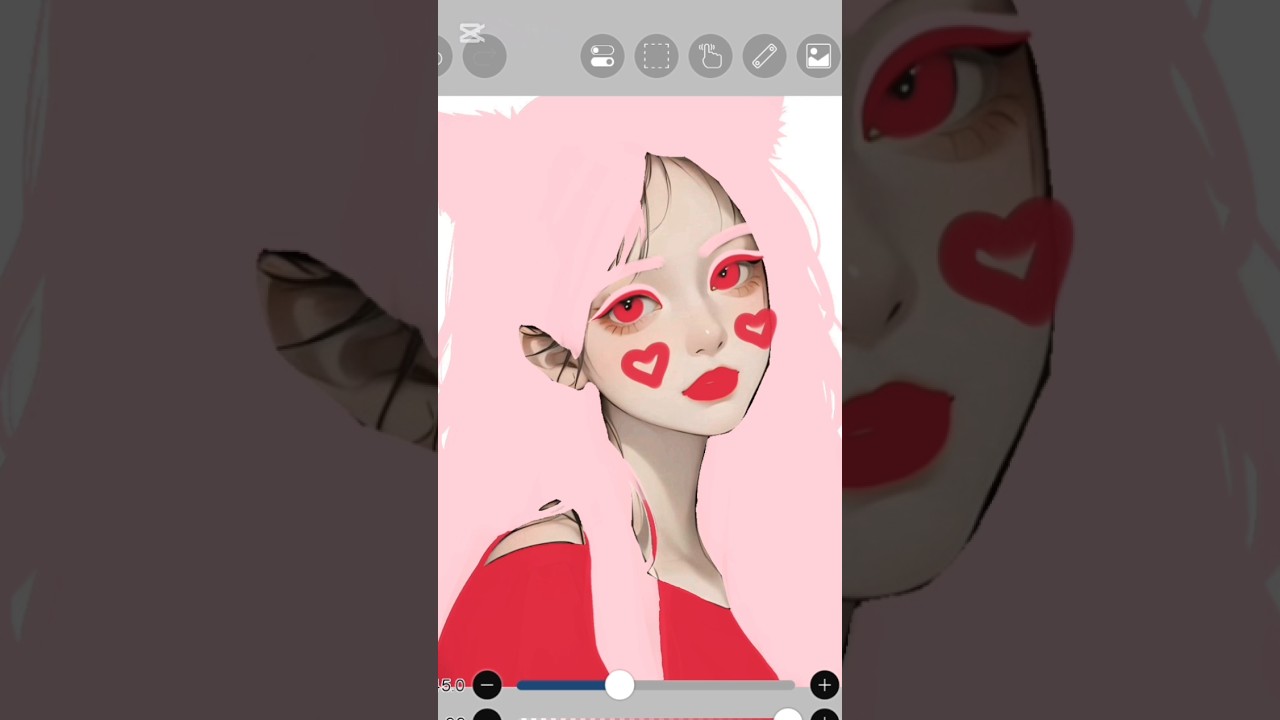 animeanime ❤️ hair colour art #anime #drawing #asmr #viral #shorts