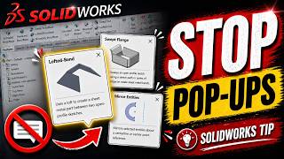 How to Turn Off Tool Tip Pop-Ups in SOLIDWORKS | Quick SOLIDWORKS Tip