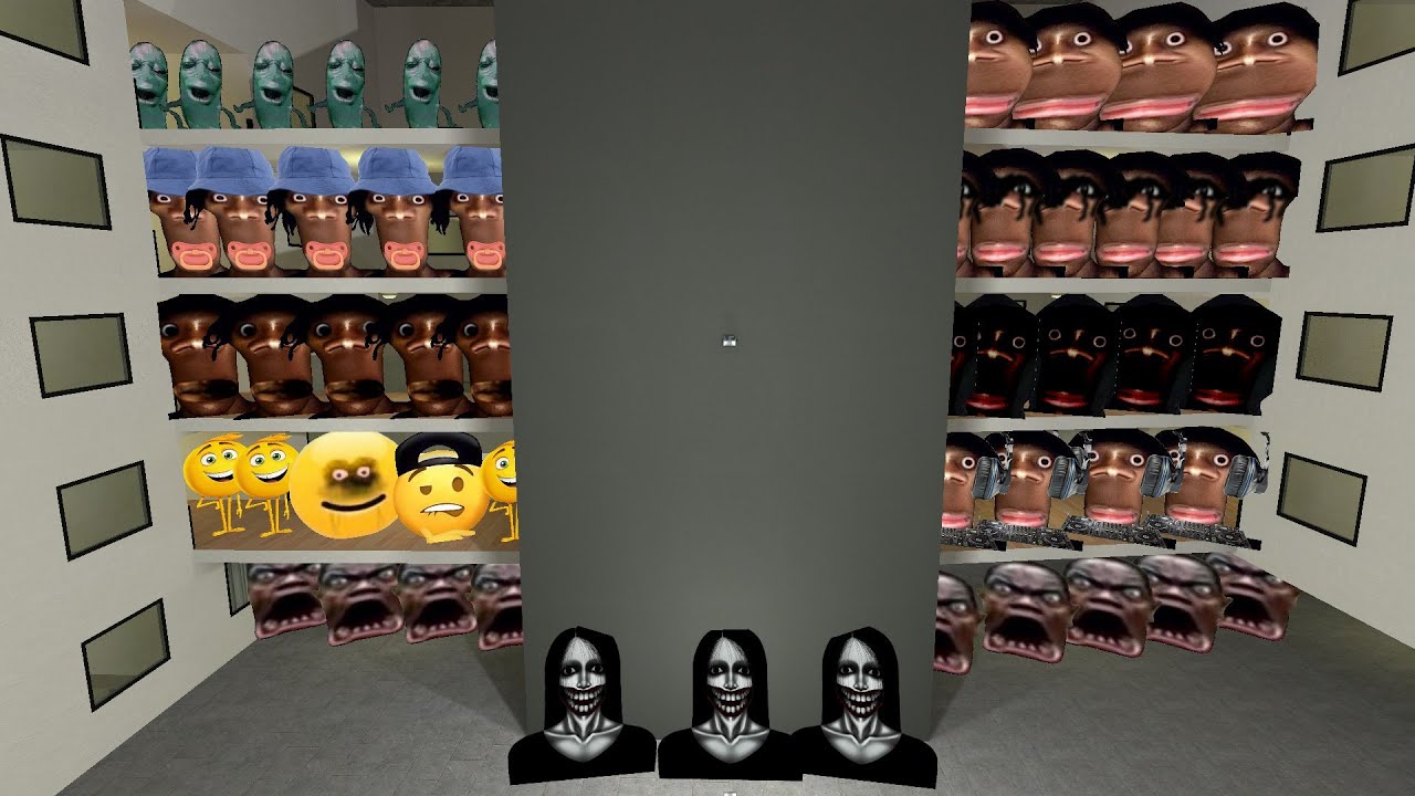 GMOD TOO MUCH NEXTBOTS CHASED ME ALL BOTS  IN HOTEL ROOMS 