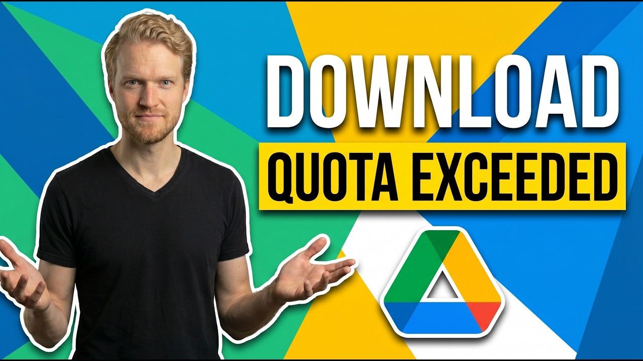 Google Drive Error Download Quota Exceeded (Easy Fix Guide) - YouTube