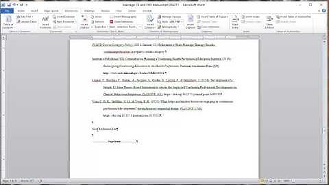 Mendeley citing in Word and building a bibliography/reference list