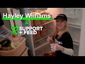 Hayley Williams volunteered with Support + Feed for a meal delivery in Los Angeles!