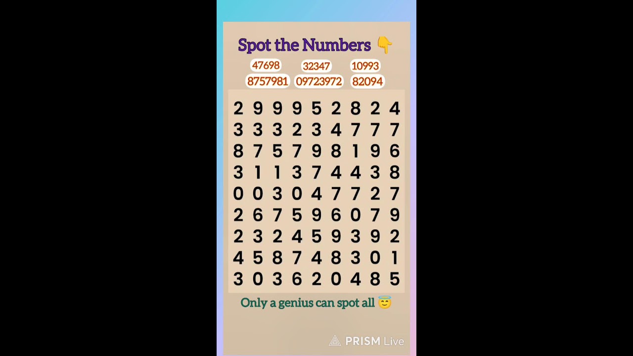 Viral Challenge Live 🔴 Spot The Number! Only 1% Can Do It 👀🤯 (LIVE Puzzle)