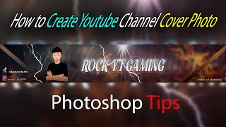 how to create youtube channel cover photo in photoshop