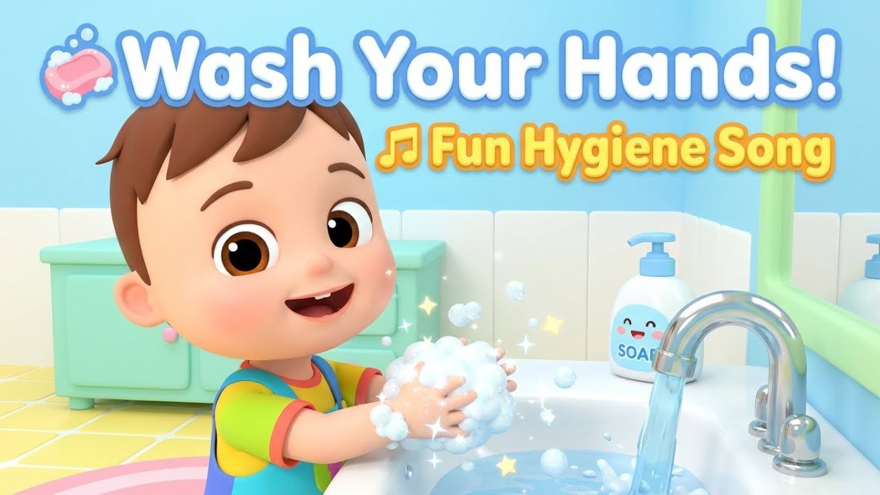 Wash Your Hands Song for Kids | Tomo – Wonders Ville Kids USA