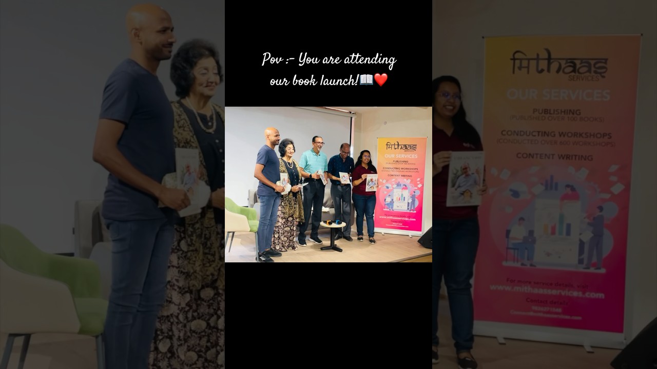 Book Launch Event at Mithaas be like😃📖🎉 