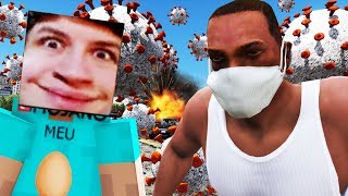 GTA V PC - Ataque do CORONAVÍRUS, Meme do Caixão e Eu no Minecraft! (MODS)