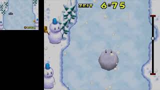 Super Mario 64 DS Minispiele - Schneeball-Slalom