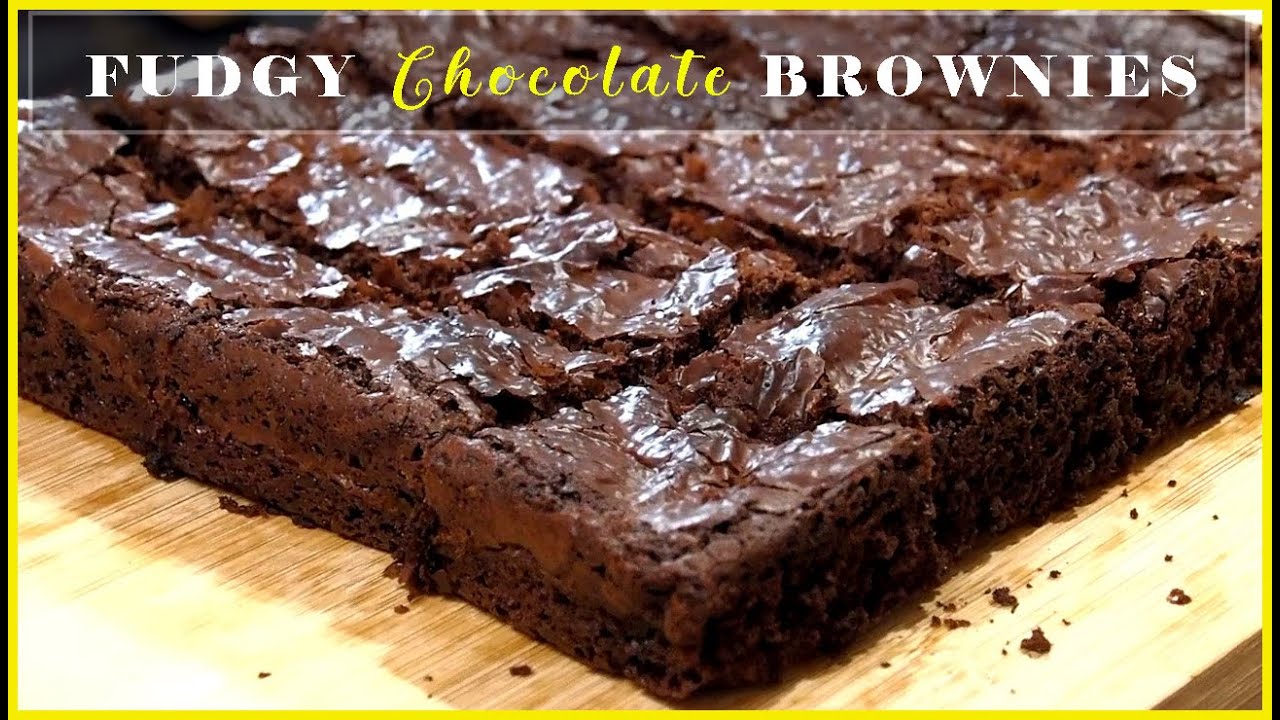 Best Fudgy Brownies Easy Way To Make The Perfect Crackly Fudgy Brownies Youtube