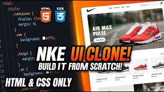 Nike Website UI Clone 🔥 | HTML & CSS Only | Fully Responsive Frontend Project
