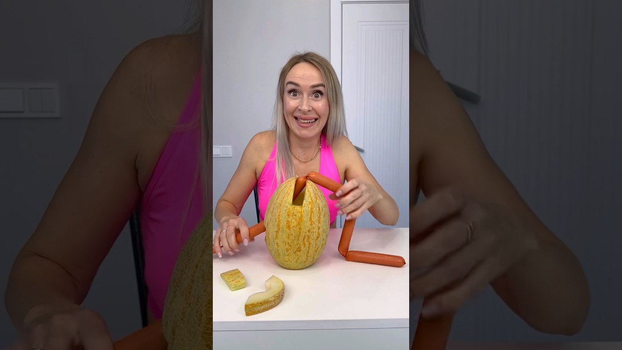 Life hack 😂 Sausages in a melon 