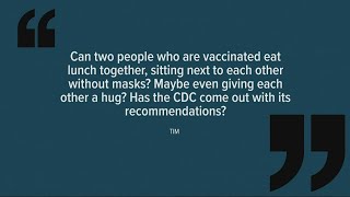 Can two vaccinated people hug without masks Explaining new CDC guidance