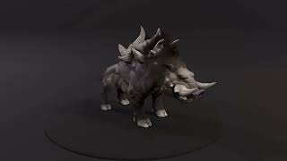 Boar 3d animation