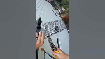 How to install small hole gutter guards on a 5" seamless rain gutter #diy