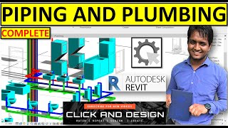 Piping and Plumbing‍♂ | Revit MEP | Plumbing Fixtures | Step by Step✅ | English