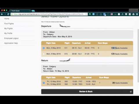 North Sands Employee Portal - Create a Reservation