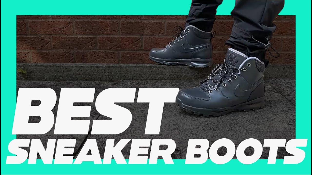 Bedelen Sortie Voorganger The Ultimate Winter Sneaker Boots! Nike Manoa Leather SE - Review - On Feet  - YouTube