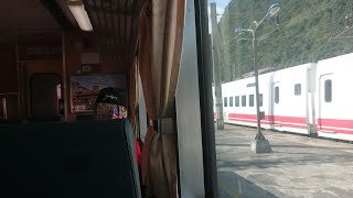 5684次12節加班復興號和平站臨時停車(E401)待避412次普悠瑪自強號